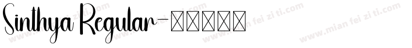 Sinthya Regular字体转换